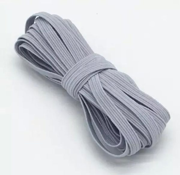 11162115 Elástico plano 6mm color gris 3m