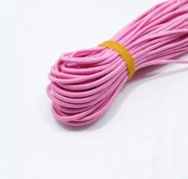 11162115 Elastico tubular 2mm color rosa 3m