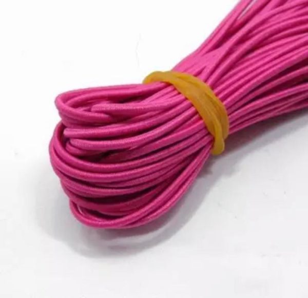 11162115 Elastico tubular 2mm color rosa mexicano 3m