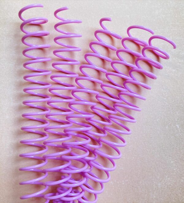 44103504 - 5 piezas de Espiral plástico Lila 30 mm