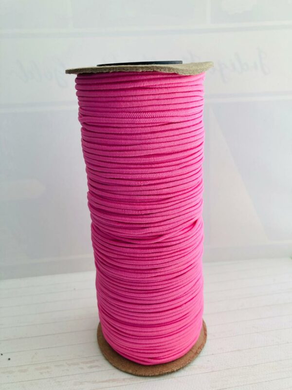 11162115 Elastico tubular 2mm color rosa carrete 100m