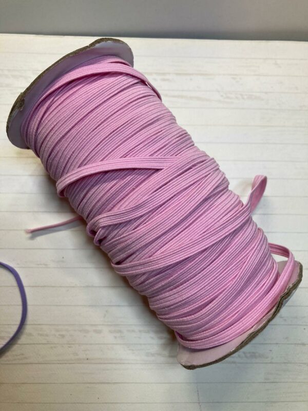 11162115 Elastico plano 6mm color rosa bebe carrete 90m