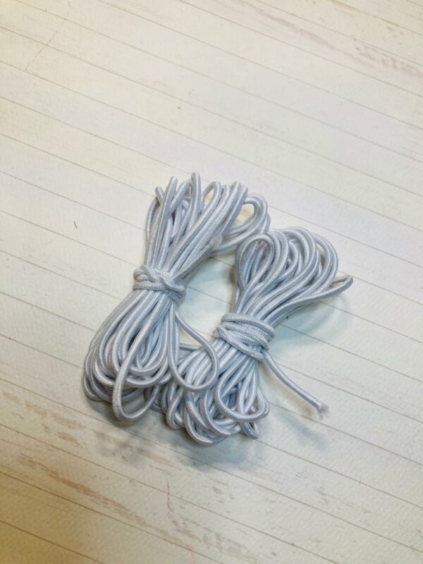 11162115 Elastico tubular 2mm color Blanco carrete 100m