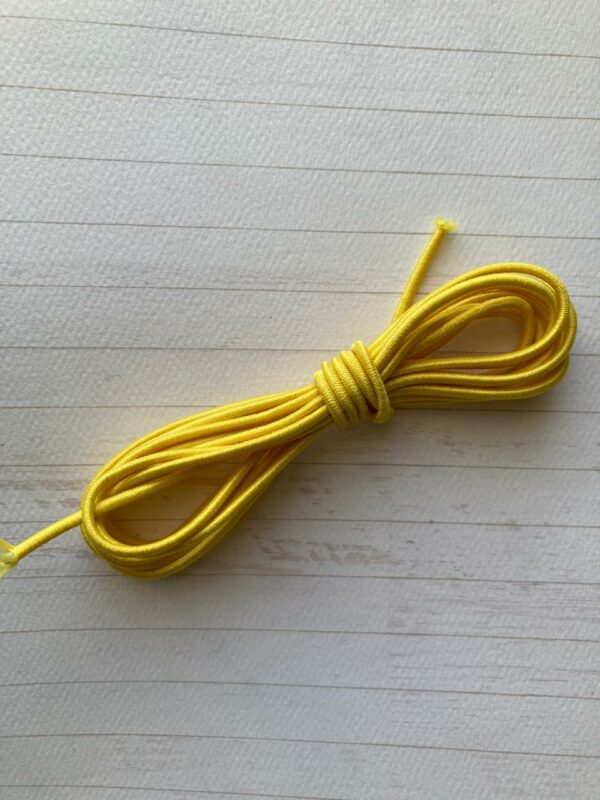 11162115 Elastico tubular 2mm color Amarillo carrete 100m