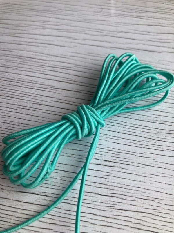 11162115 Elastico tubular 2mm color Menta carrete 100m