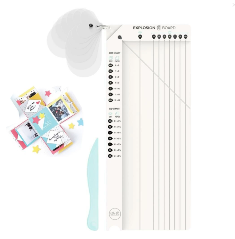Explosion Box Score Board / Tabla Para Hacer Cajitas Explosivas Happy Hobby Scrap