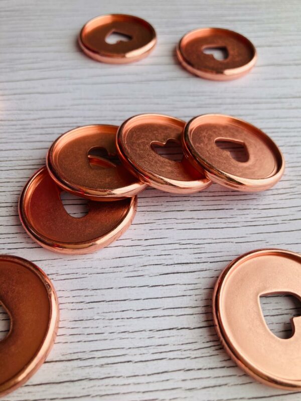 Disco para planner color rose gold 23 mm- 10 pzas