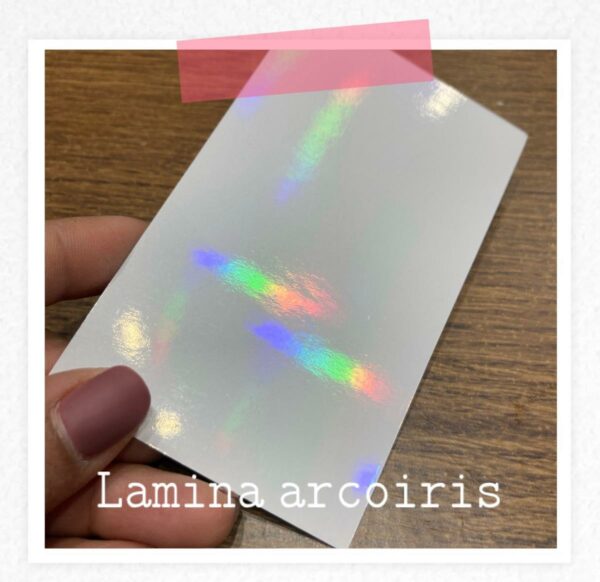 13111211 Lamina Holográfica Arcoiris 5m x 30 cm
