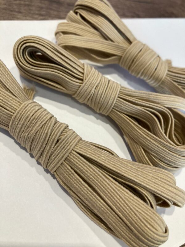 11162115 Elastico plano 6mm color beige 3m