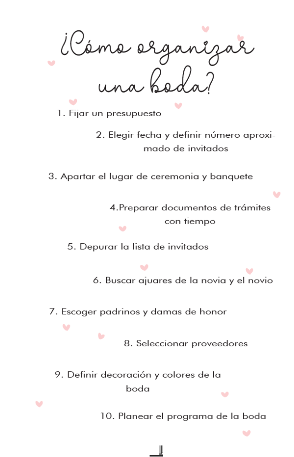 44111516 Interior impreso - Planner de Bodas media carta 2024-2025