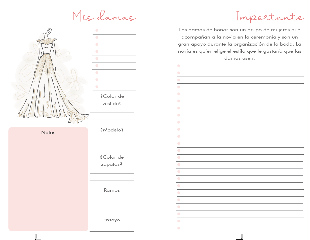 Nuestra Boda Agenda y Planificador: Organizador y Agenda Sin fecha A Color  para Novias o Novios para planear todas las actividades previas a la  in