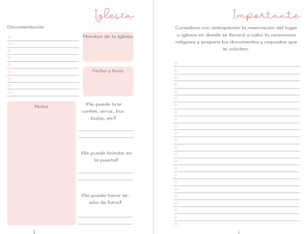 44111516 Interior impreso - Planner de Bodas media carta 2024-2025 - Image 6