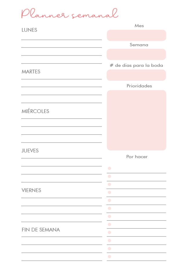 44111516 Interior impreso - Planner de Bodas media carta 2024-2025 - Image 4