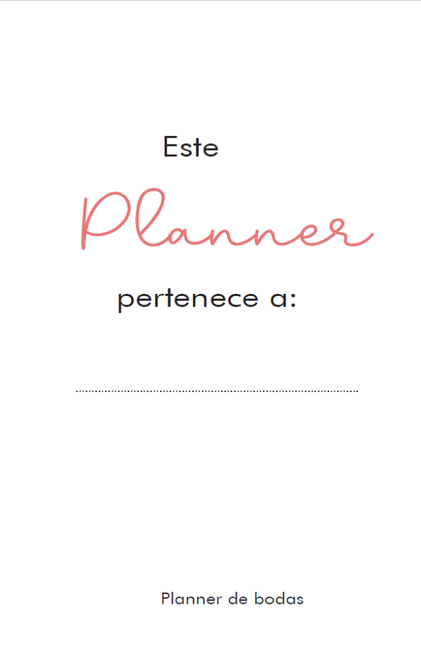 44111516 Interior impreso - Planner de Bodas media carta 2024-2025 - Image 2