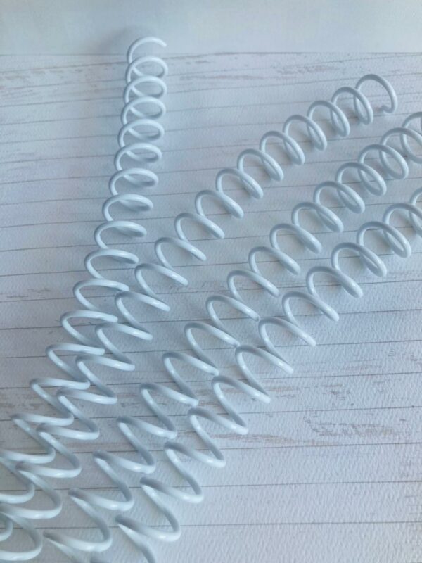 44103504 - 5 piezas de Espiral plástico Blanco 2:1 20 mm