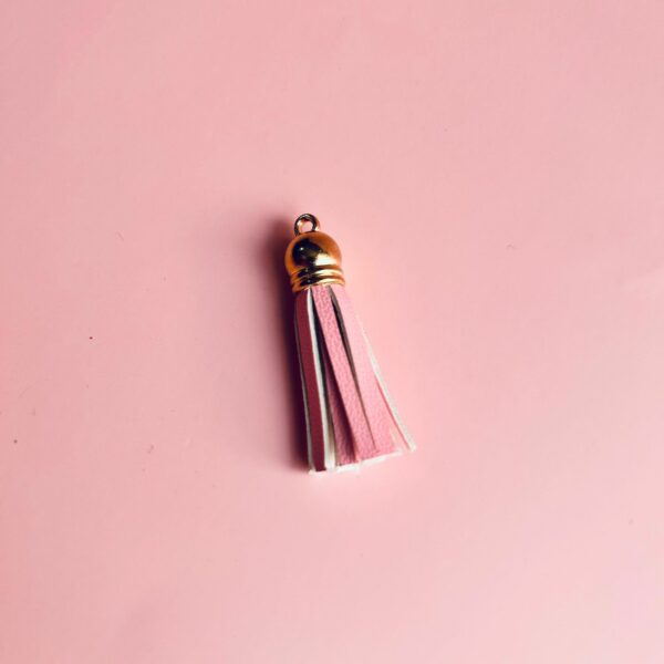 60111410 Borla para llavero - Rosa Piel  5 piezas