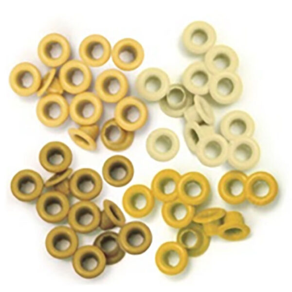 Eyelets amarillo 3/16 (0.5cm) 60 pzas
