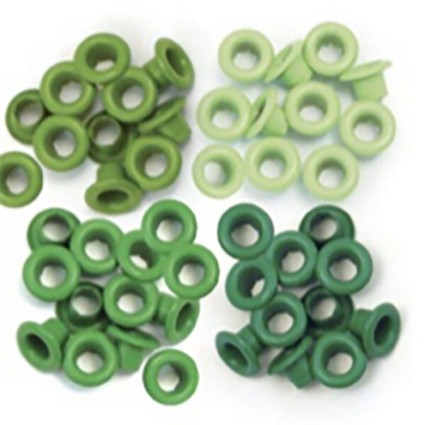 Eyelets verde 3/16 (0.5cm) 60 pzas