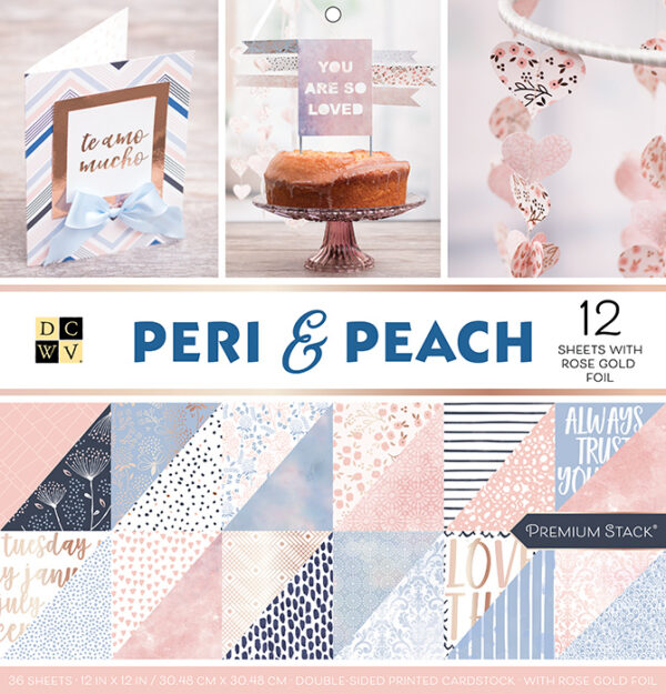 14111519 Colección DCWV "Peri & Peach" 12" x 12" (Rose Gold) PS-005-00589