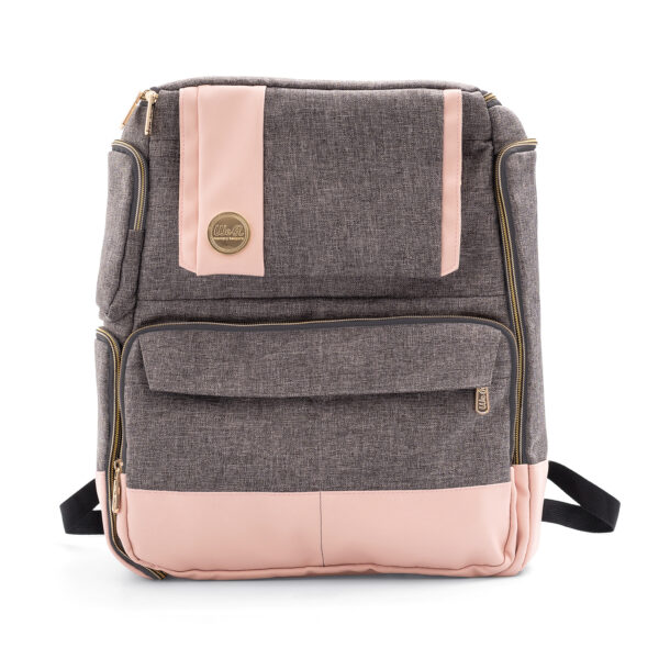 CRAFTER'S BACKPACK - Mochila para crafter color gris y rosa