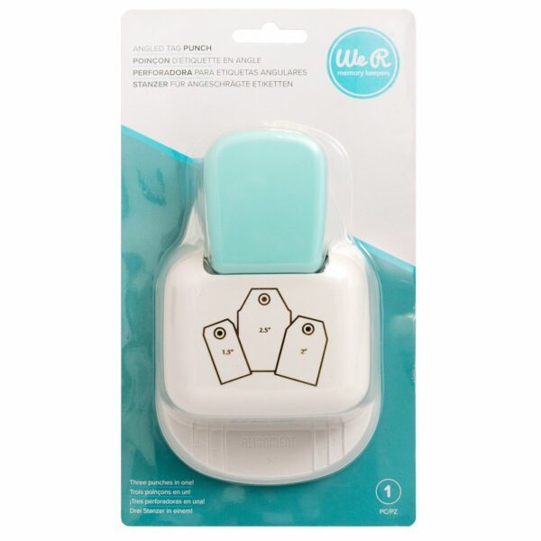 44121611 3 in 1 - Punch Angled Tag/ Perforadora 3 en 1 - Etiqueta (Tag) recta