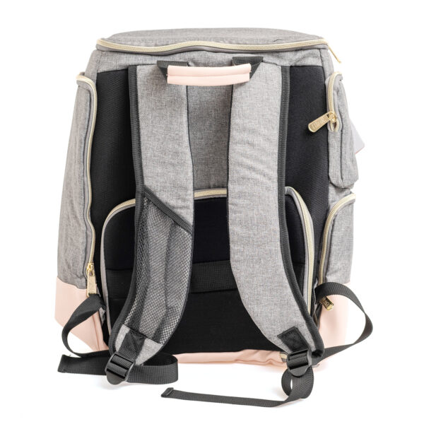 CRAFTER'S BACKPACK - Mochila para crafter color gris y rosa - Image 3