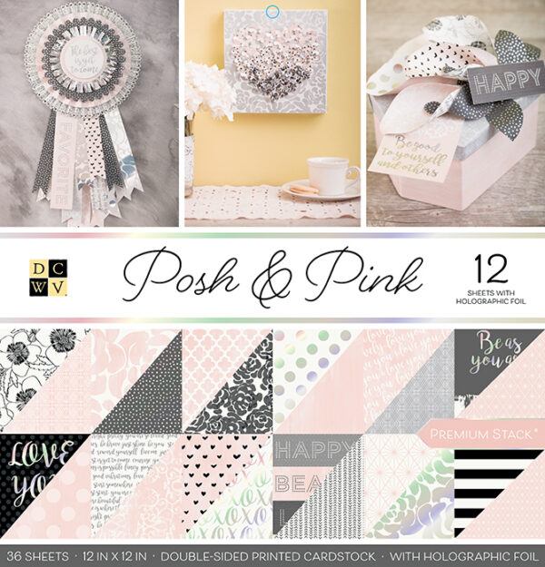 14111519 Colección DCWV "Posh & Pink" 12" x 12" (Blush) PS-005-00560