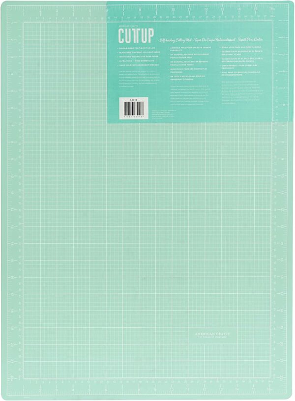 Base de Corte auto curable - 18 x 24" color Aqua 63046 (tapete) - Image 2