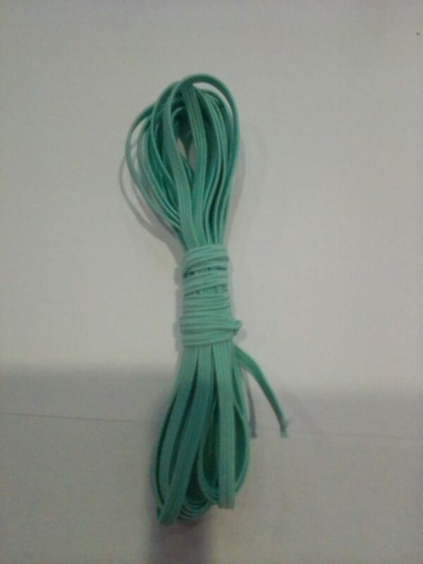 11162115 Elástico plano 3mm color menta 3m