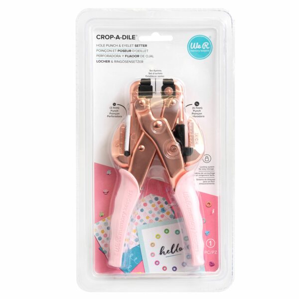 44121611 Crop-A-Dile Eyelet Rose Gold / Perforadora y Cierra Ojillos