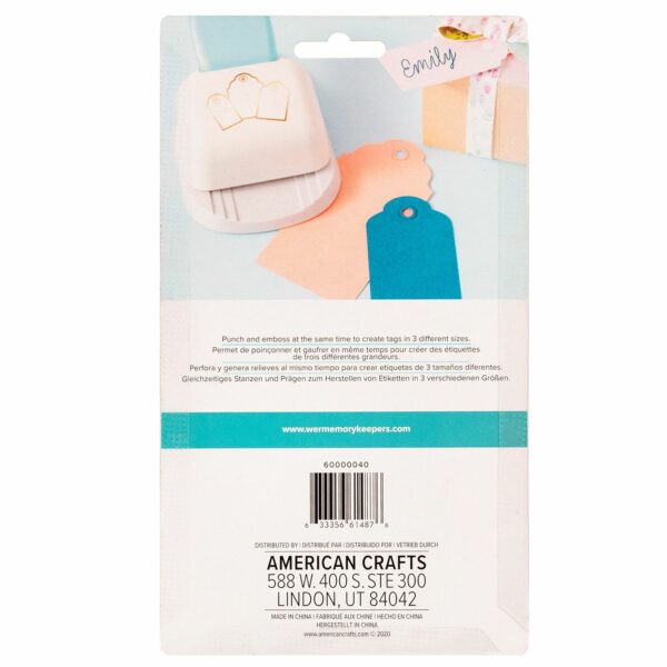 44121611 3 in 1 - Punch Rounded Tag/ Perforadora Tags Redonda - Image 3