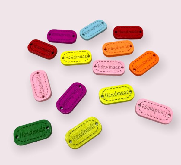 60111410 Plaquita ranura circular MDF COLORES MIXTOS Handmade (Paq. 5 piezas)