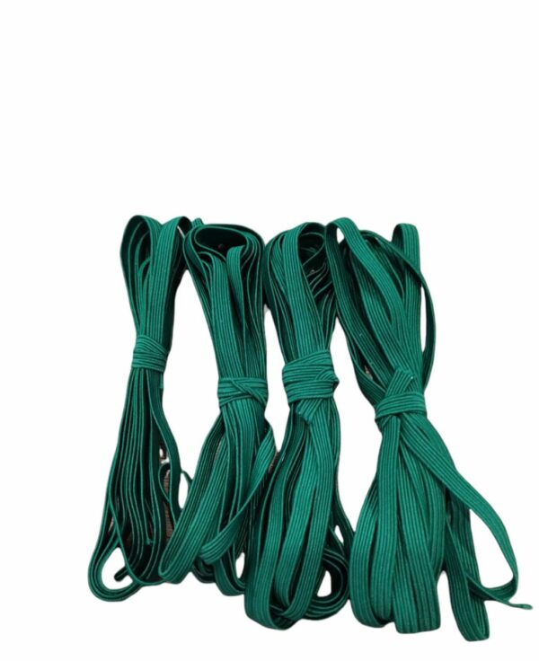 11162115 Elástico plano 6mm color verde obscuro 3m