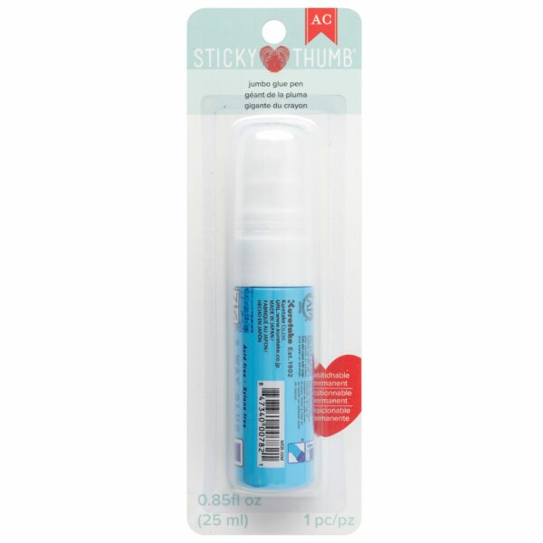 Jumbo Glue Pen / Plumón de pegamento reposicionable y permanente Sticky Thumb - Image 3