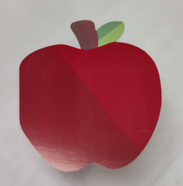 44111516 Portada impresa - Forma de Manzana 1 pza (Portada y Contraportada) 16 x 14 cm - Image 2
