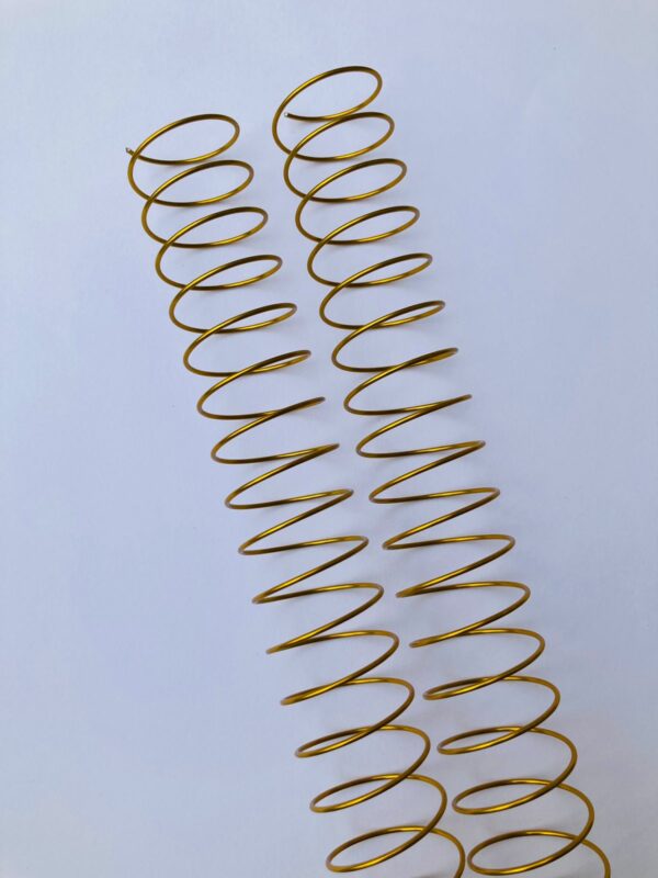 Espiral metálico 2:1 - Color Dorado medida 30mm