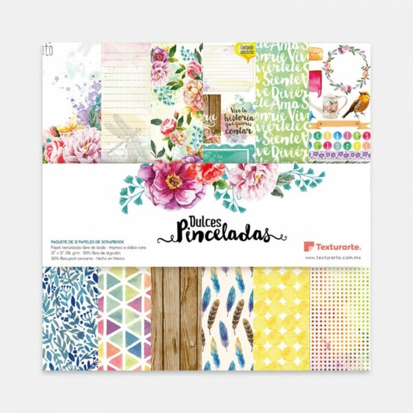 14111519 Colección "Dulces pinceladas" (12 hojas)