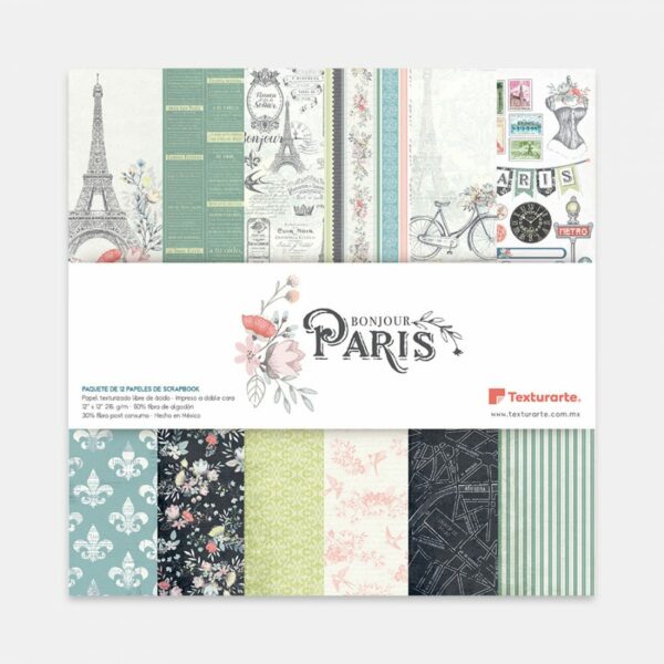 14111519 Colección "Bonjour Paris" (12 hojas)