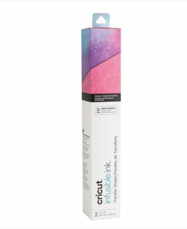 HOJAS DE TINTA INFUSIBLE CRICUT CON PATRONES 12" X 12" WATERCOLOR SPLASH (2006776)