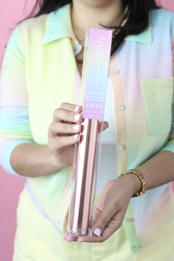 14111525 Foil para toner - Color Rose Gold 10 m - Marca Angie Guerra