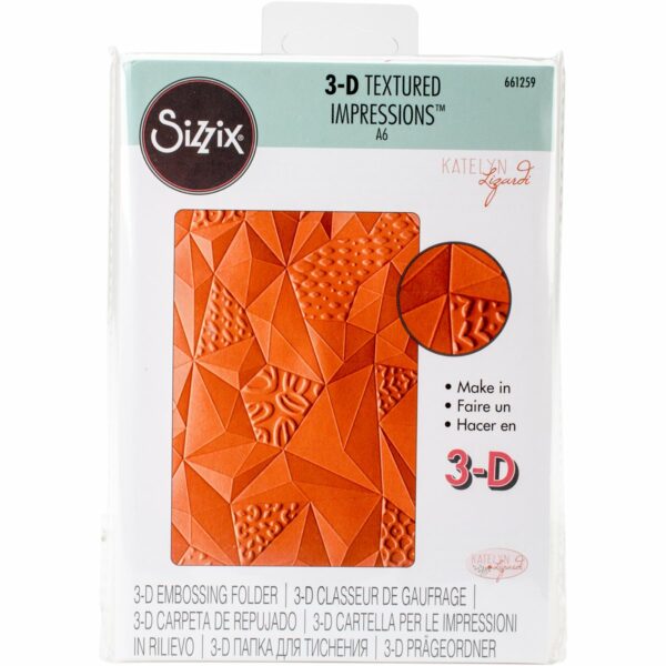 23251802 Carpeta de Embossing 3D / Triángulos desordenados Sizzix 661259