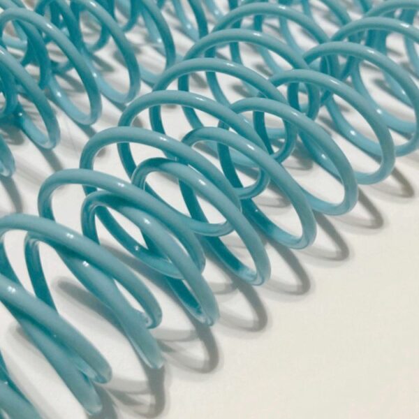 44103504 - 5 piezas de Espiral plástico Turquesa 2:1 25 mm