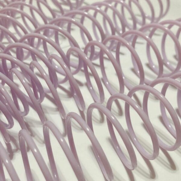 44103504 - 5 piezas de Espiral plástico Violeta pastel 2:1 15 mm