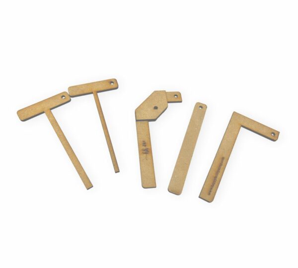 Set de Reglas Mini MDF