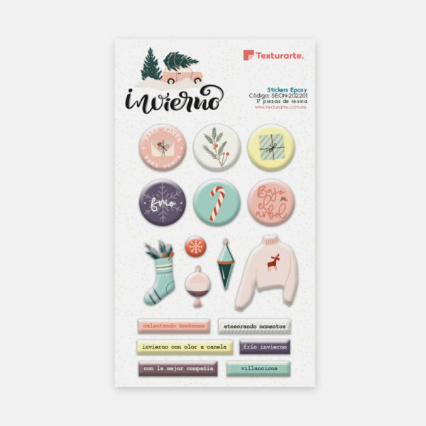 Stickers epoxy Invierno (texturarte)