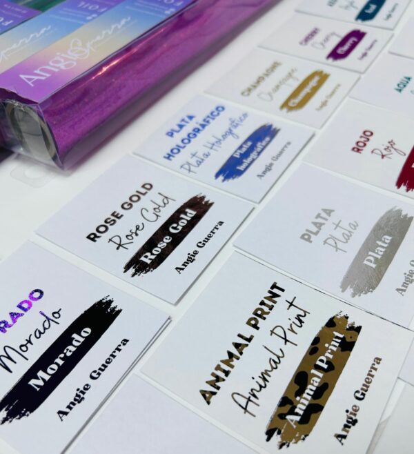 14111525 Muestrario de Foil para toner - Marca Angie Guerra