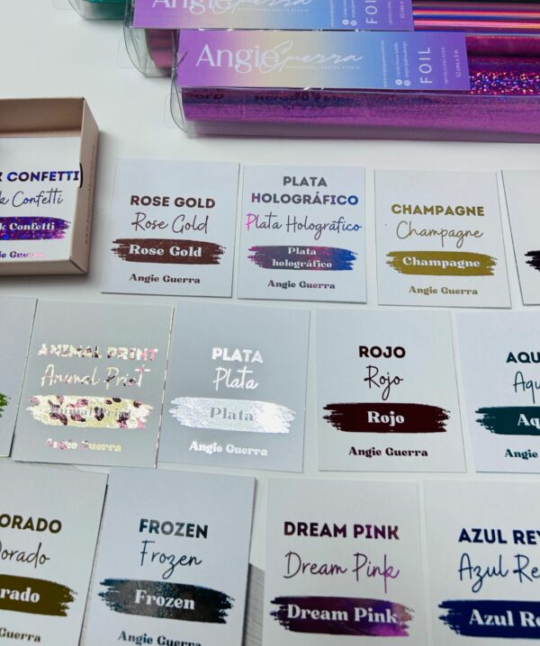 14111525 Muestrario de Foil para toner - Marca Angie Guerra - Image 2