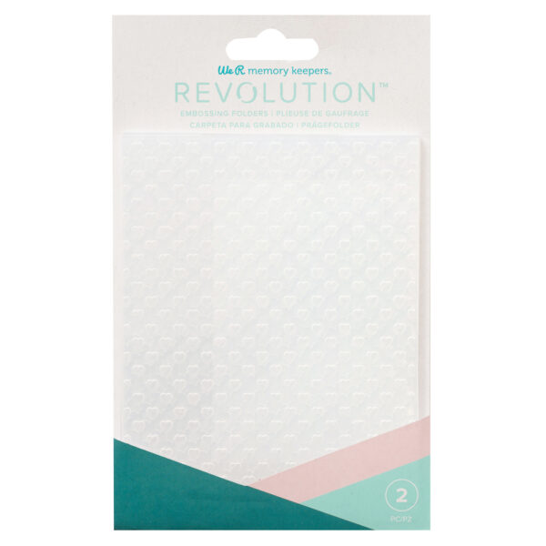 23251802 Carpeta de Embossing Revolution - CORAZONES Y COMIENZOS (2 PIEZAS) 661197