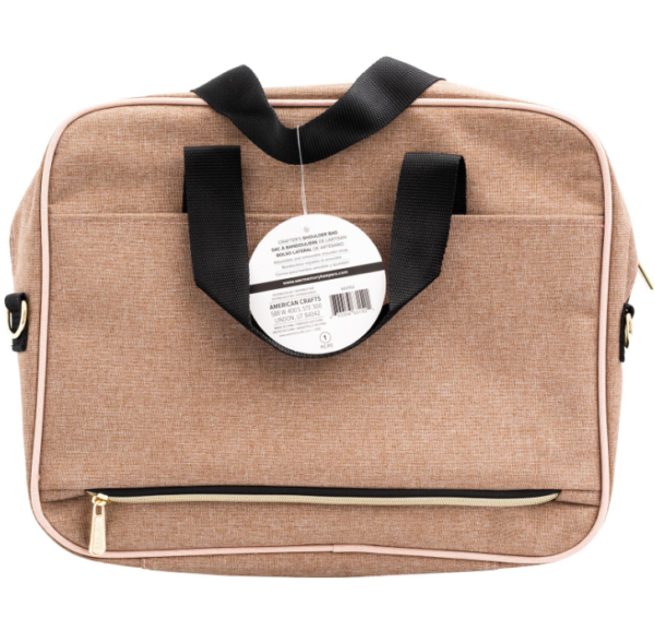 BOLSOS DE CRAFTER - BOLSO DE HOMBRO - TAUPE Y ROSA - Image 2