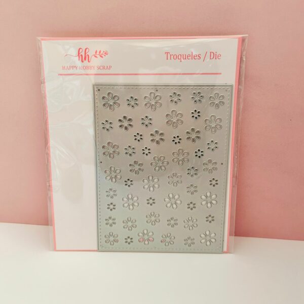 23251802 Troquel Rectangular con flores pequeñas- Modelo 0060